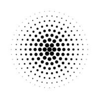 Simple Abstract Medium Halftone Round Dots Texture Vector Clipart