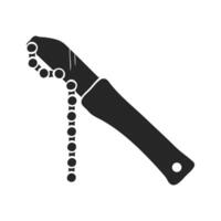 Hand drawn Chain whip vector illustration