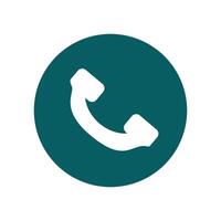 Telephone receiver vector icon. Flat design style eps 10. Accept call symbol, telephone icon. Design elements for banners, flyers, web, brochures etc