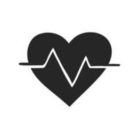 Hand drawn Heart rate vector illustration
