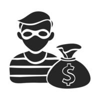 Hand drawn Burglar vector illustration