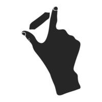 mano dibujado touchpad dedo gesto vector ilustración