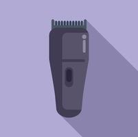 Hair trimmer icon flat vector. Fashion haircut vector