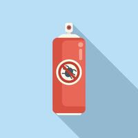 Bug spray icon flat vector. Operation medical vector