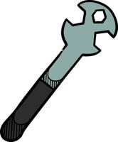 Bicycle spanner icon  style color vector illustration