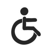 Hand drawn Disabled access vector illustration