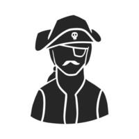 mano dibujado pirata iconos vector ilustración