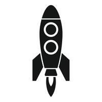 Startup rocket icon simple vector. Digital plant project vector