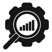 Gear management icon simple vector. Work team job vector