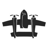 Hand drawn Vintage airplane vector illustration