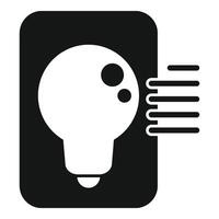 Data bulb idea icon simple vector. Insight case vector