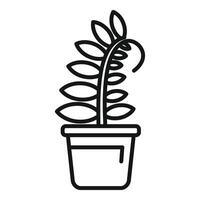 Soup plant energy icon outline vector. Dinner healthy vector