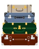 travel suitcases stock vector illustration isolated on white background