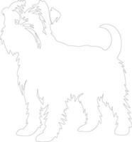 cañada de imaal terrier contorno silueta vector