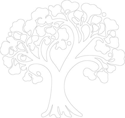broccoli  outline silhouette