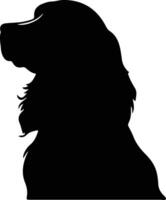 English Cocker Spaniel   black silhouette vector