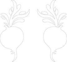 beets  outline silhouette vector