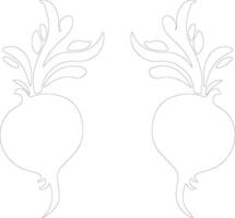 beets  outline silhouette vector