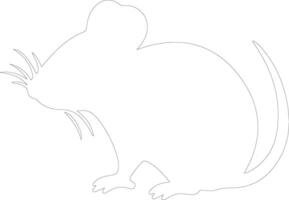 Mouse  outline silhouette vector