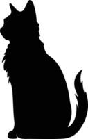 Suphalak Cat  black silhouette vector