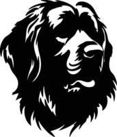 Leonberger  silhouette portrait vector