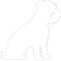 Glen of Imaal Terrier  outline silhouette vector