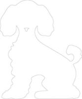 poodle   outline silhouette vector