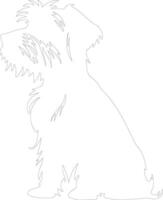 Lwchen  outline silhouette vector