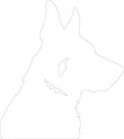 Beauceron  outline silhouette vector