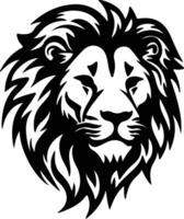 Lion  silhouette portrait vector