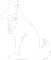 fox    outline silhouette vector