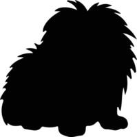 Puli   black silhouette vector