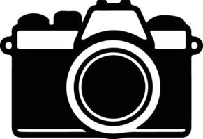 Camera icon  black silhouette vector