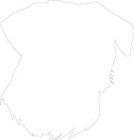 Rottweiler  outline silhouette vector