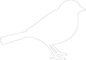 junco  outline silhouette vector