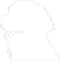 Golden Retriever  outline silhouette vector