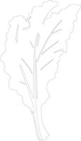 chard  outline silhouette vector