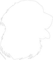 golden retriever    outline silhouette vector