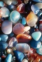 AI generated Colorful stone background. Vertical background photo
