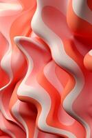 AI generated Abstract 3d melting candy background. Vertical illustration photo