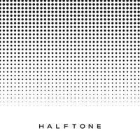 creative color halftone gradient from top vector