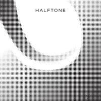 creative color halftone random wave towards middle vector