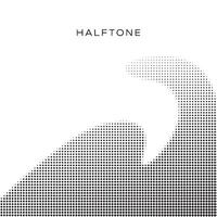 creative color halftone wave vector style