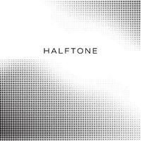 creative color halftone wave up and down vector