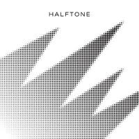 creative color halftone sharp spike vector