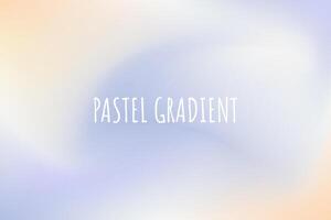 Soft cloudy blue and peach pastel gradient. Vector background