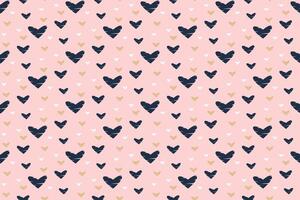 Vector Seamless Pattern for Valentine's Day cards, posters and banners. Love heart design on a pink background