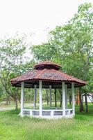 gazebo in the green park,Thailand,Asia photo