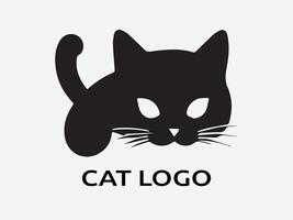 Cat logo design vector template