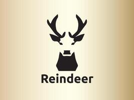 Reindeer logo design vector template. Deer logo design icon